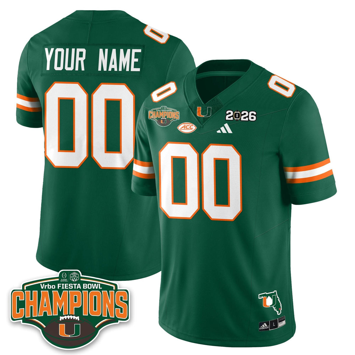 MIA Football Vapor Limited Custom Jersey V2 - Fiesta Bowl Champions