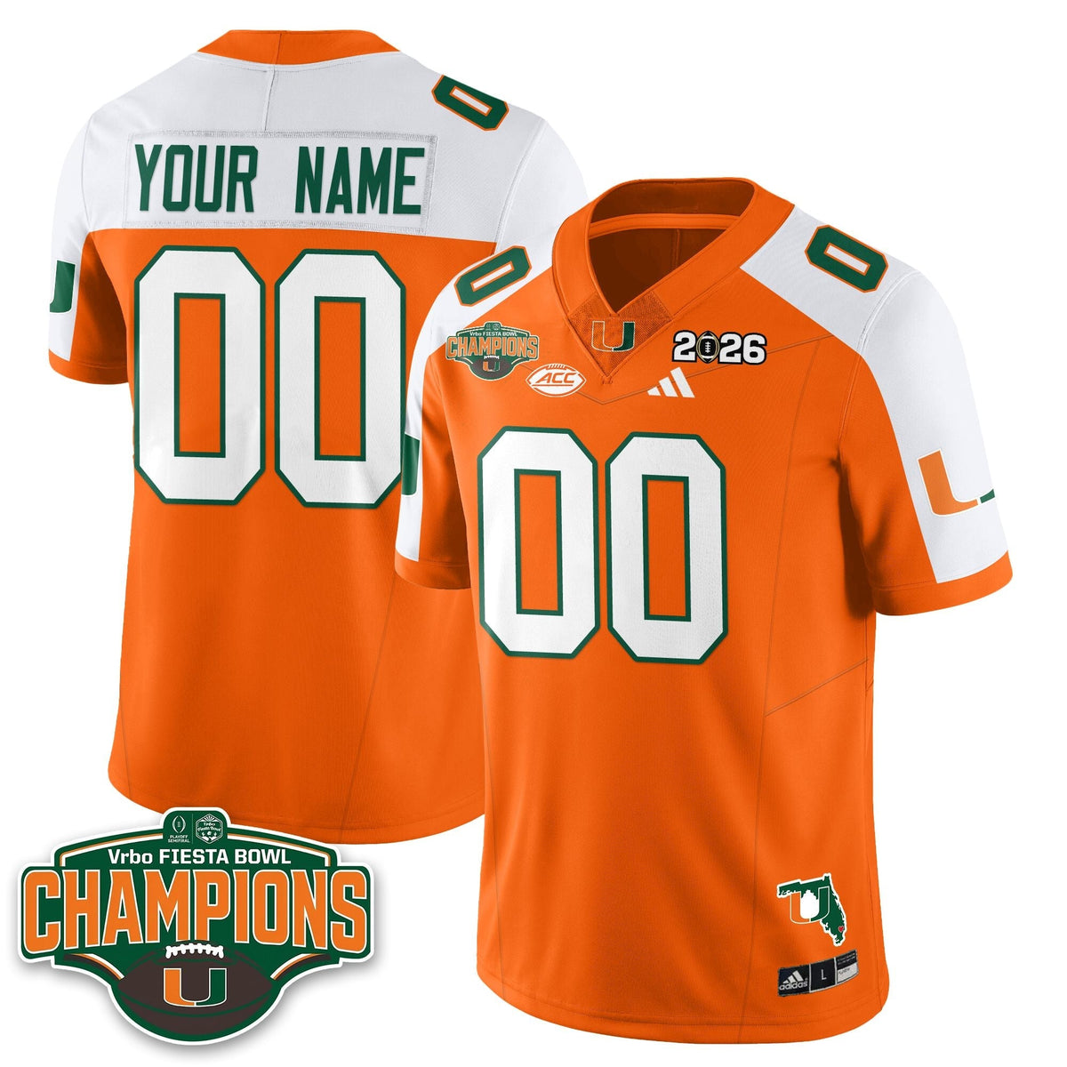 MIA Football Vapor Limited Custom Jersey V2 - Fiesta Bowl Champions