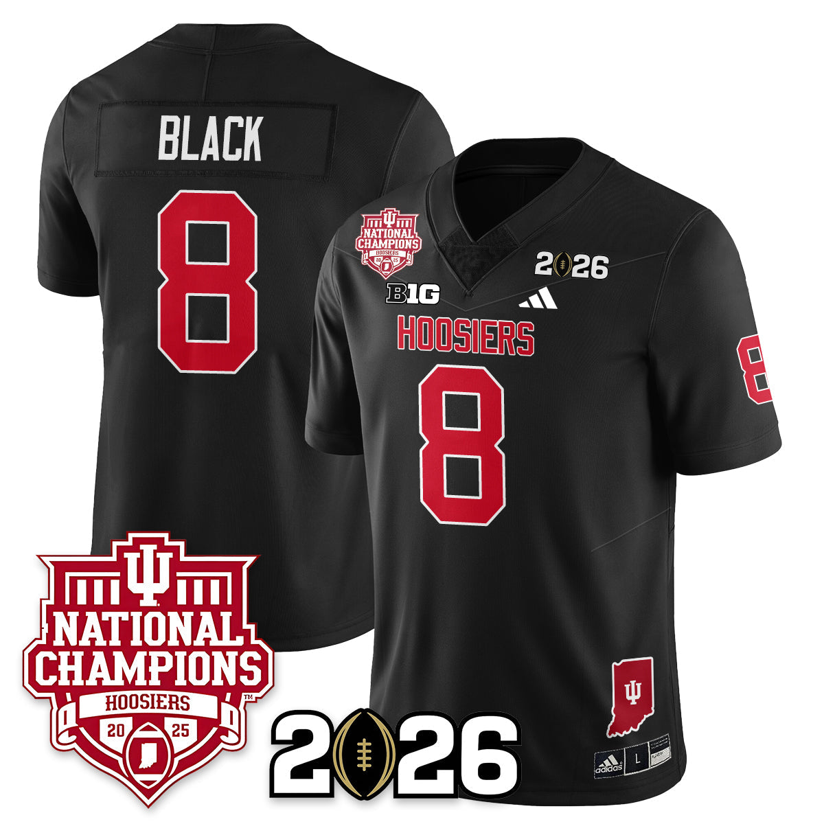 Indiana Hoosiers Vapor Limited Football Jersey - 2025 National Champions