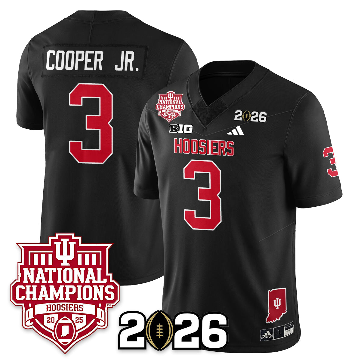 Indiana Hoosiers Vapor Limited Football Jersey - 2025 National Champions