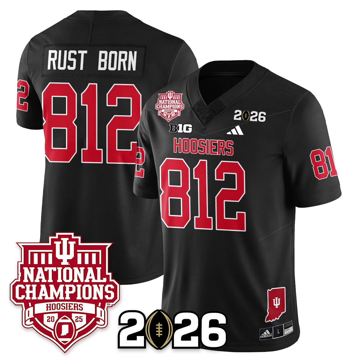 Indiana Hoosiers Vapor Limited Football Jersey - 2025 National Champions