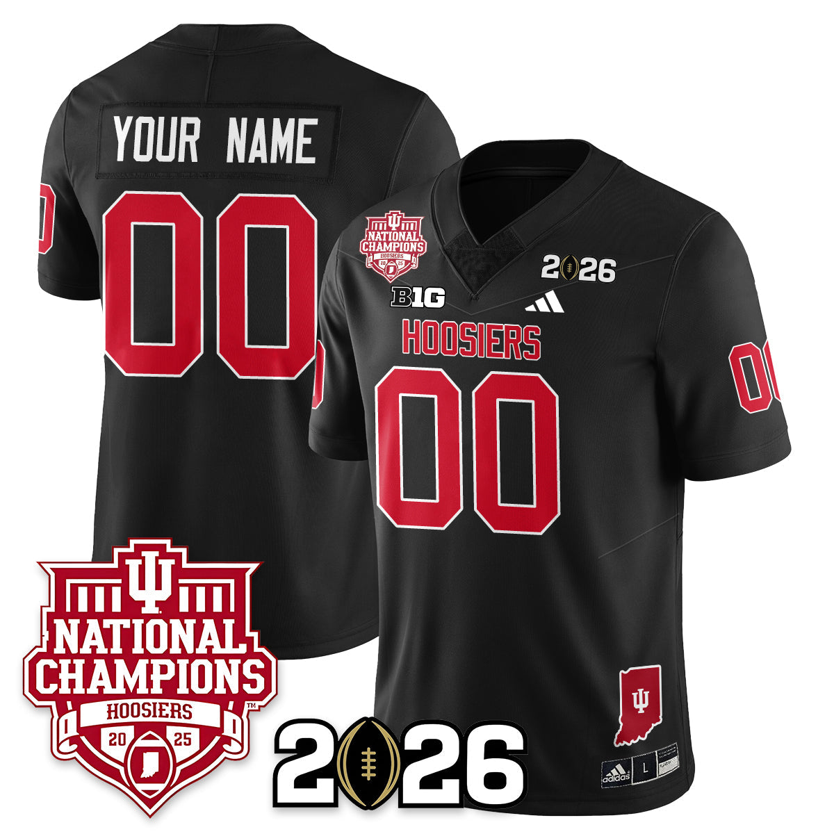 Indiana Hoosiers Vapor Limited Football Custom Jersey - 2025 National Champions