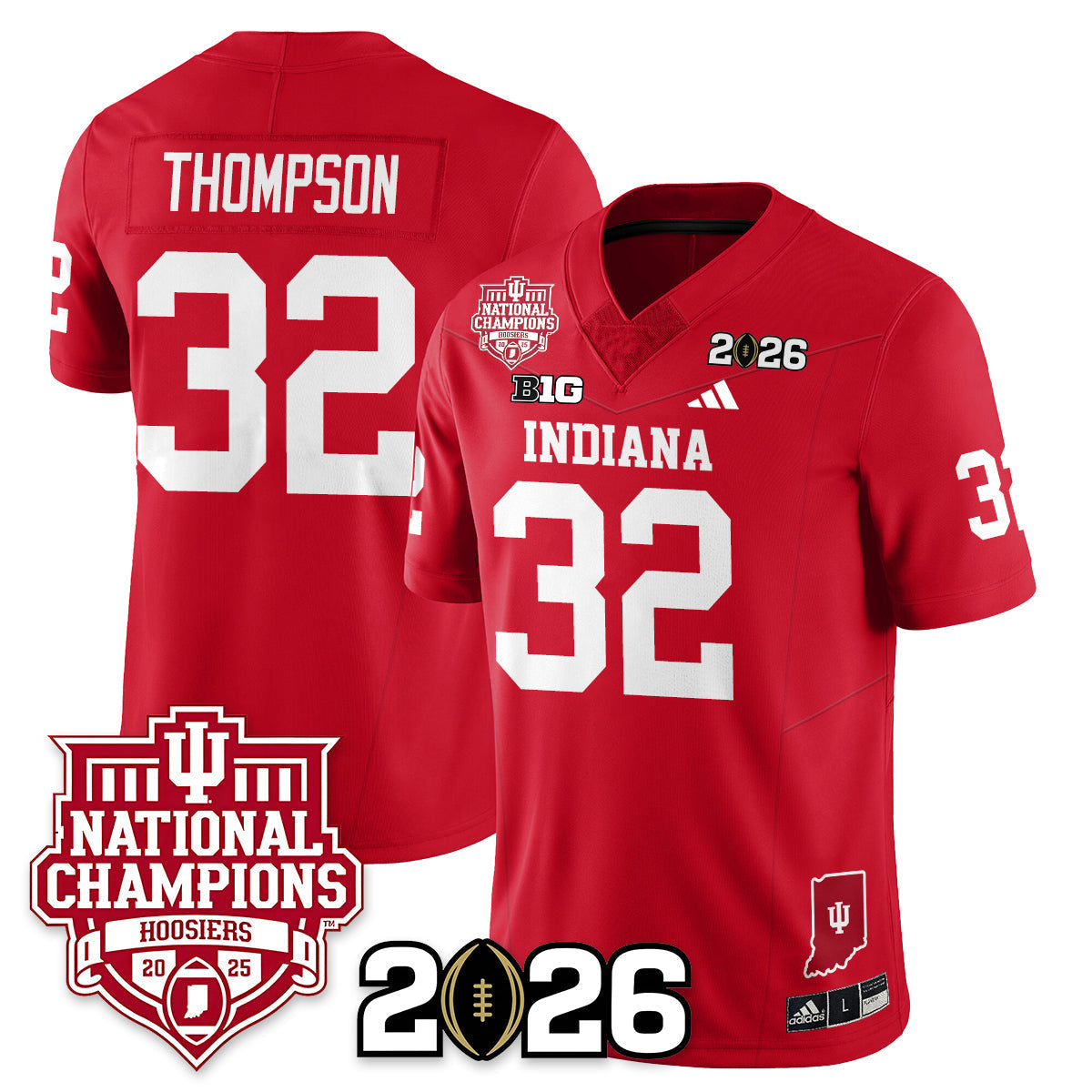 Indiana Hoosiers Vapor Limited Football Jersey - 2025 National Champions