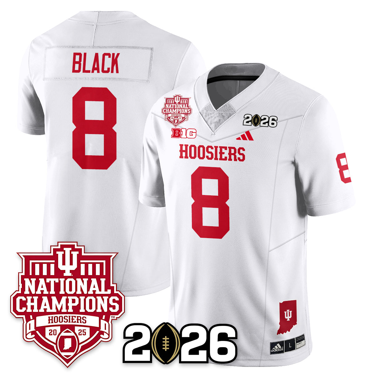 Indiana Hoosiers Vapor Limited Football Jersey - 2025 National Champions