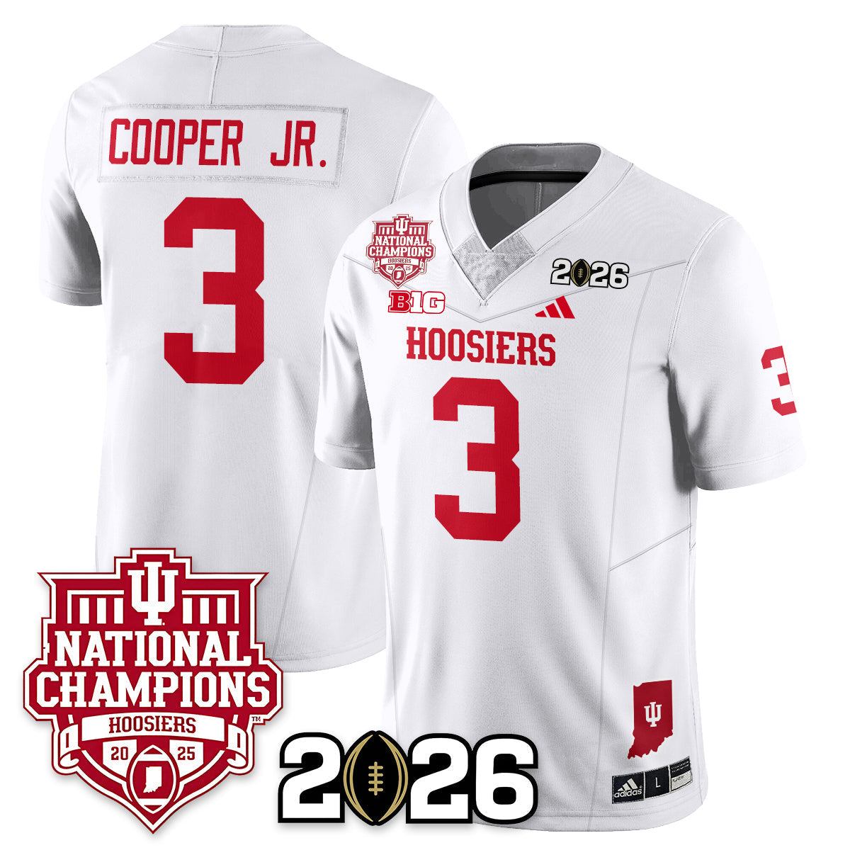 Indiana Hoosiers Vapor Limited Football Jersey - 2025 National Champions