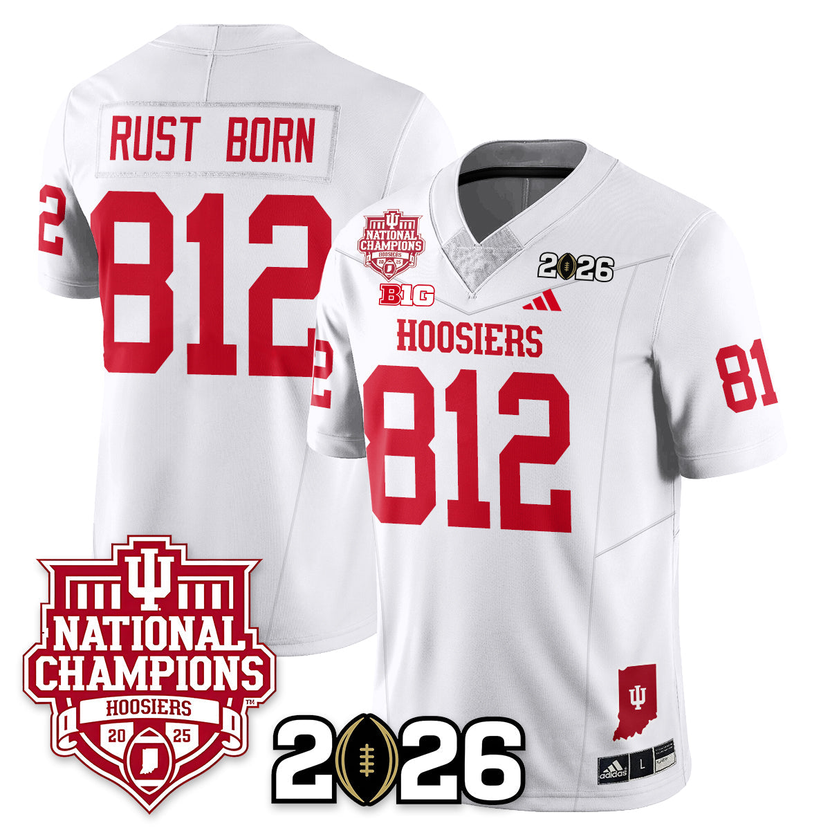 Indiana Hoosiers Vapor Limited Football Jersey - 2025 National Champions