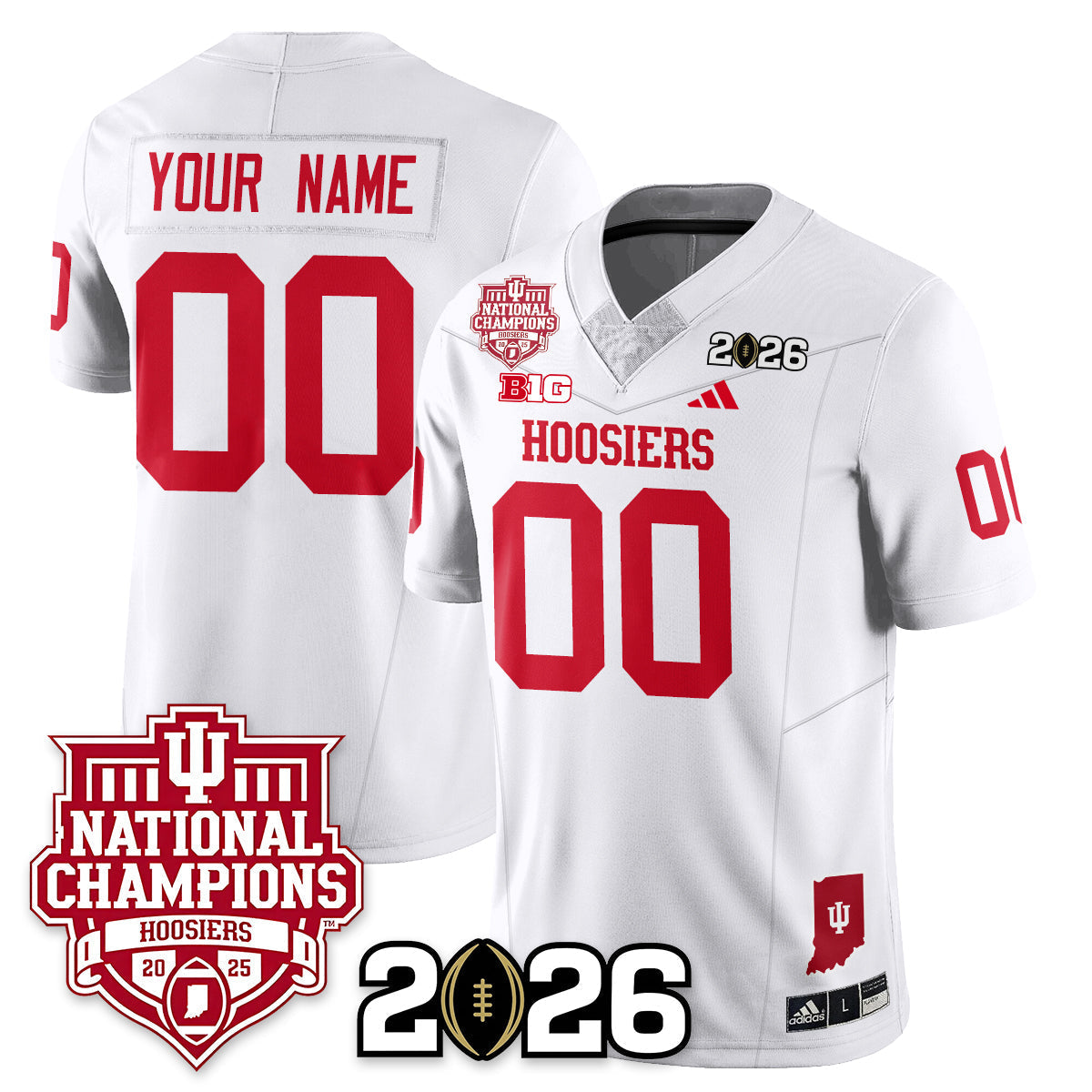 Indiana Hoosiers Vapor Limited Football Custom Jersey - 2025 National Champions