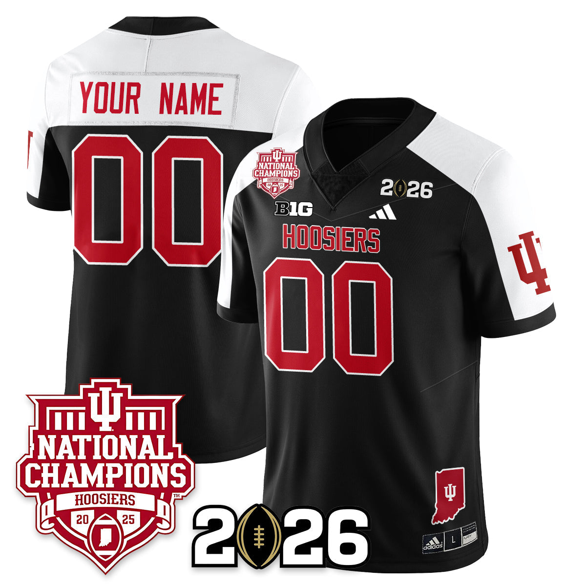 Indiana Hoosiers Vapor Limited Football Custom Jersey - 2025 National Champions
