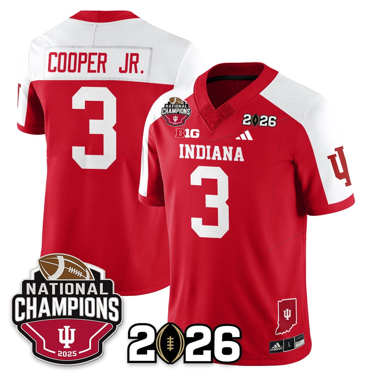 Indiana Hoosiers Vapor Limited Football Jersey V3 - 2025 National Champions