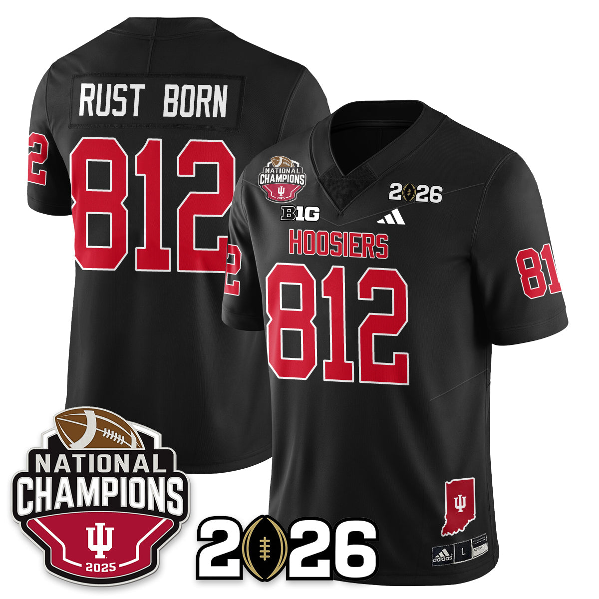 Indiana Hoosiers Vapor Limited Football Jersey V3 - 2025 National Champions