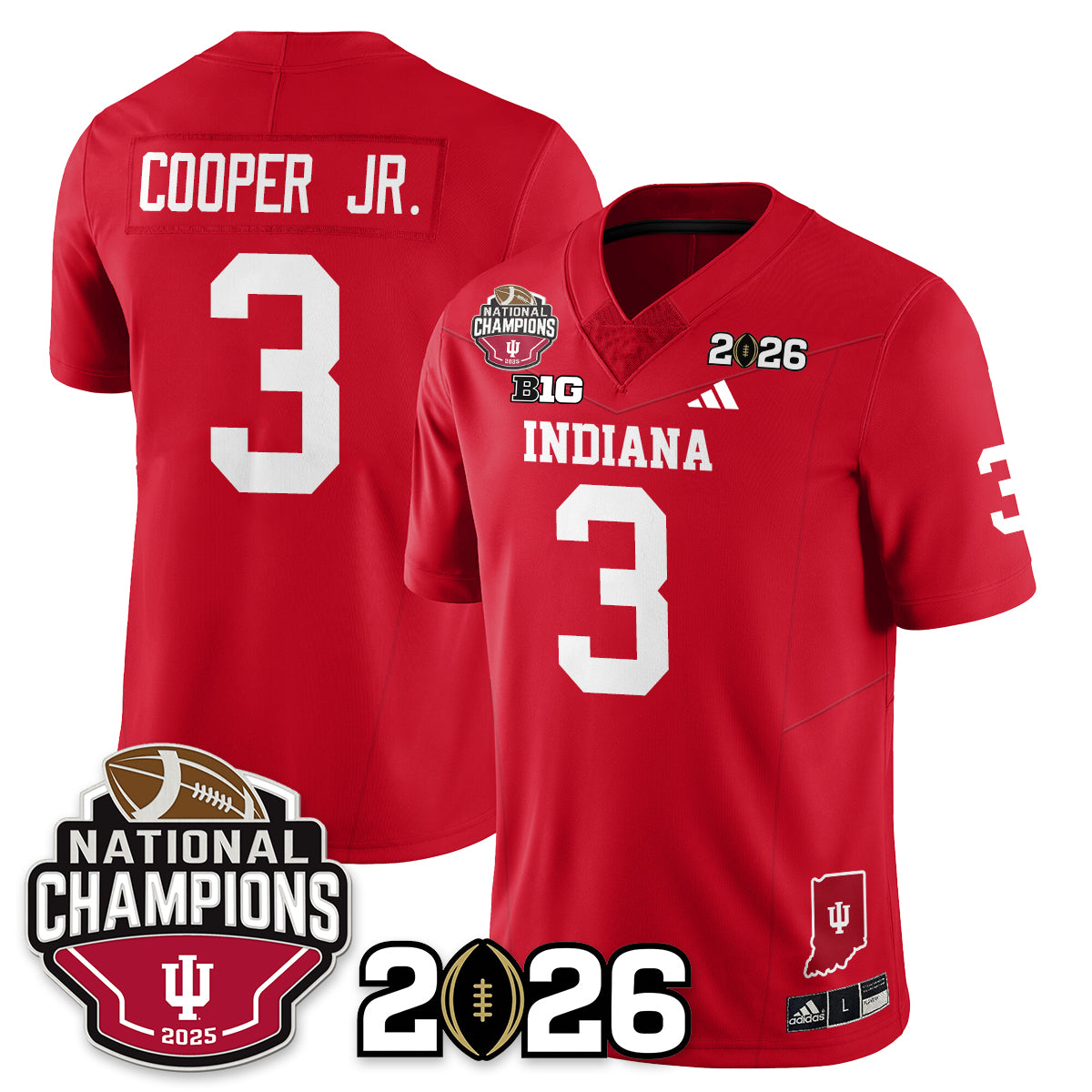 Indiana Hoosiers Vapor Limited Football Jersey V3 - 2025 National Champions