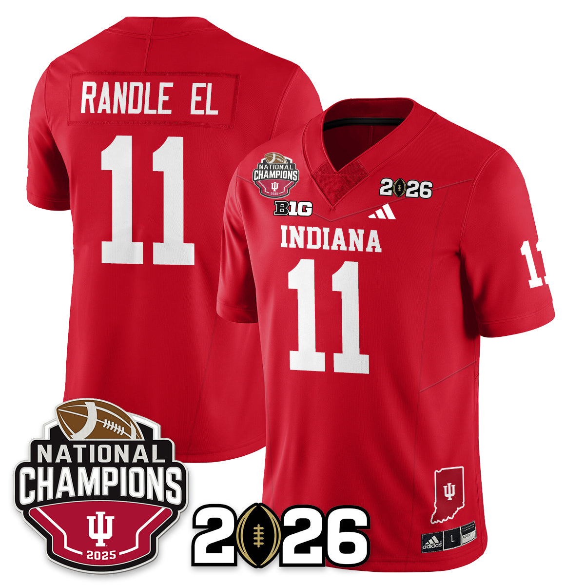 Indiana Hoosiers Vapor Limited Football Jersey V3 - 2025 National Champions