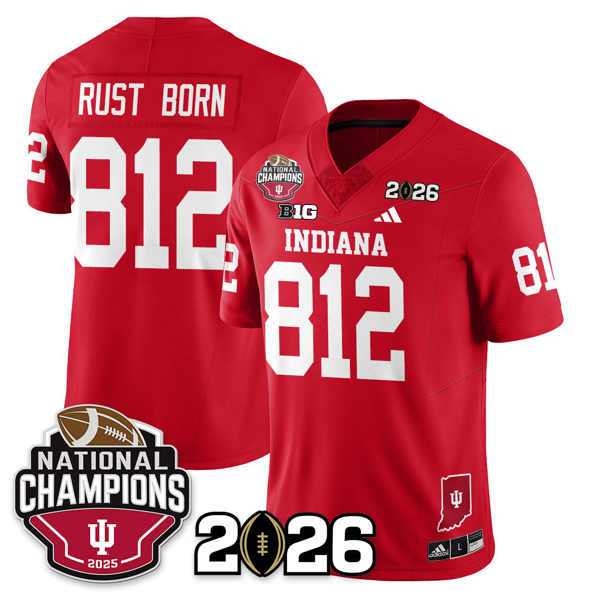 Indiana Hoosiers Vapor Limited Football Jersey V3 - 2025 National Champions