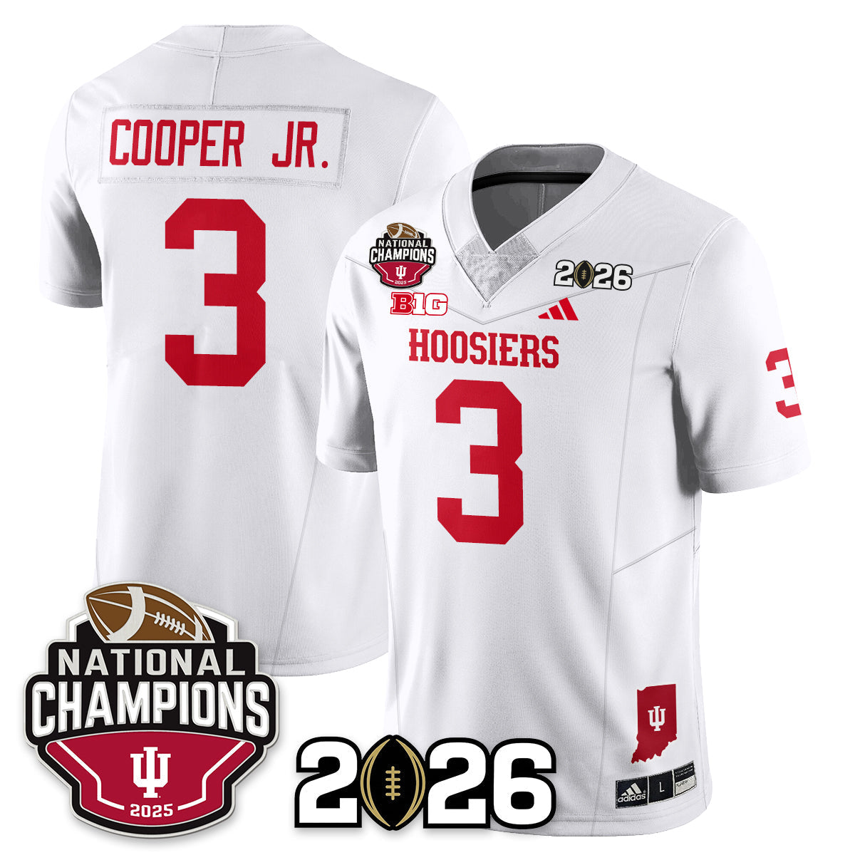 Indiana Hoosiers Vapor Limited Football Jersey V3 - 2025 National Champions