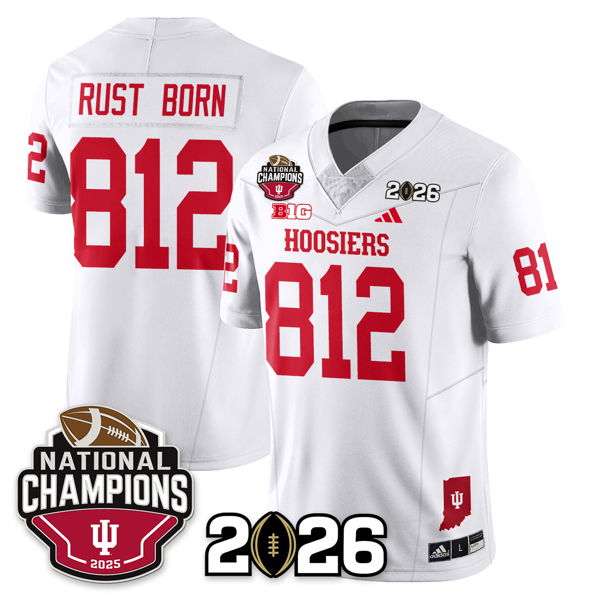 Indiana Hoosiers Vapor Limited Football Jersey V3 - 2025 National Champions
