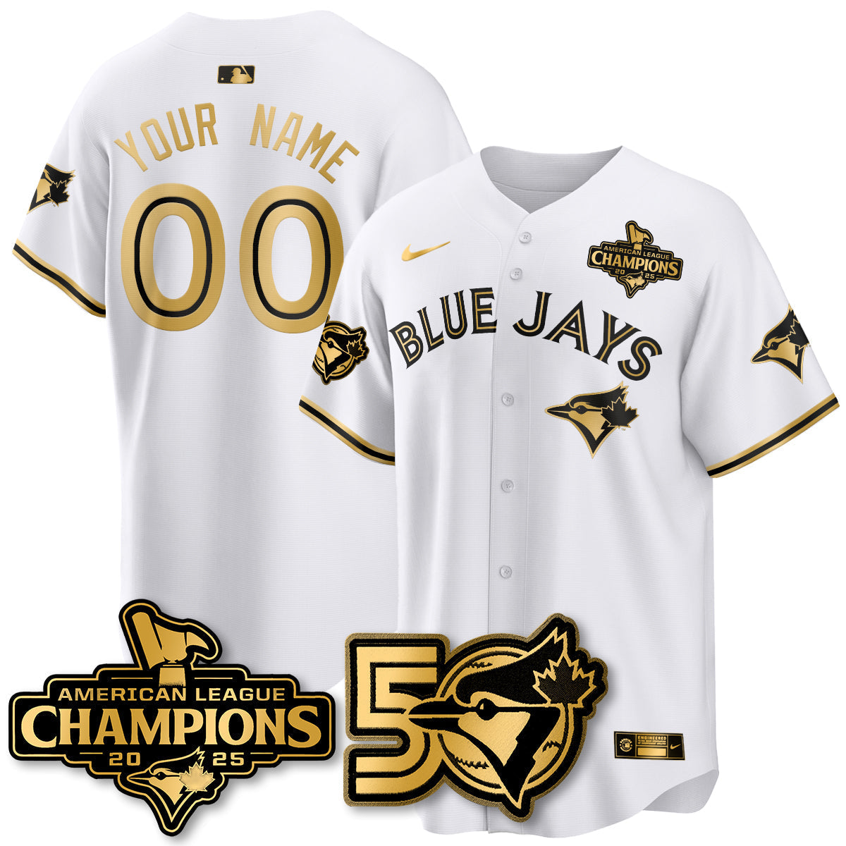 Custom TOR 2025 American League Champions Vapor Limited Jersey - 50th Season - Stitched