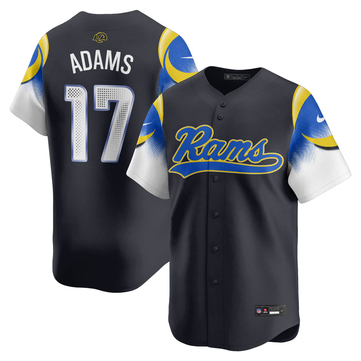 LAR Rivalry Series Baseball Jersey - Stitched