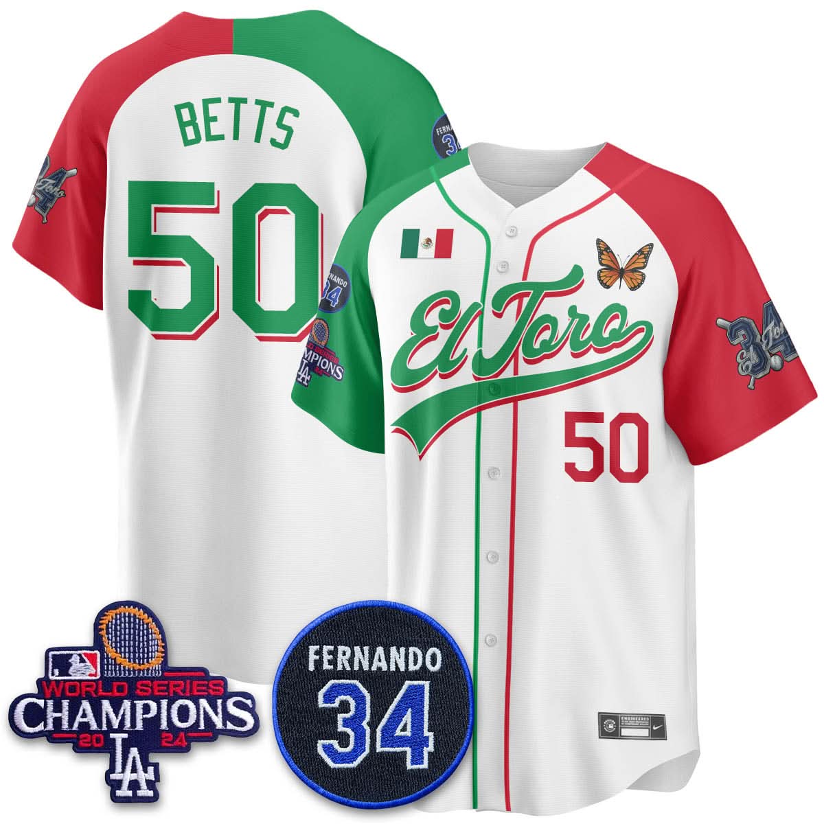 LAD Mexican "El Toro" Jersey - Stitched