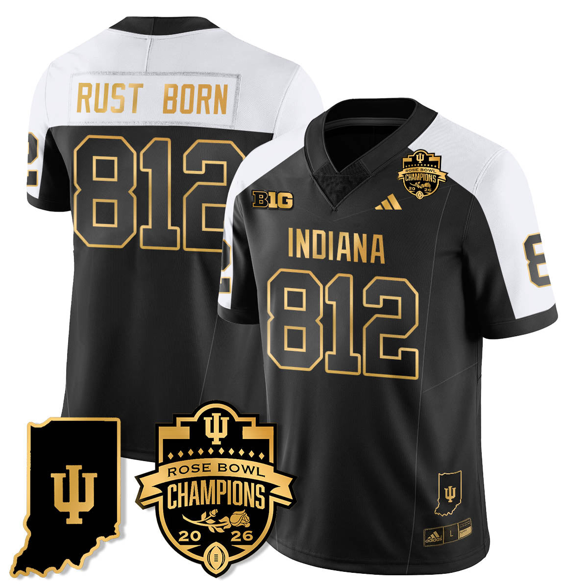 IND Vapor Limited Football Gold Jersey - Rose Bowl Champions