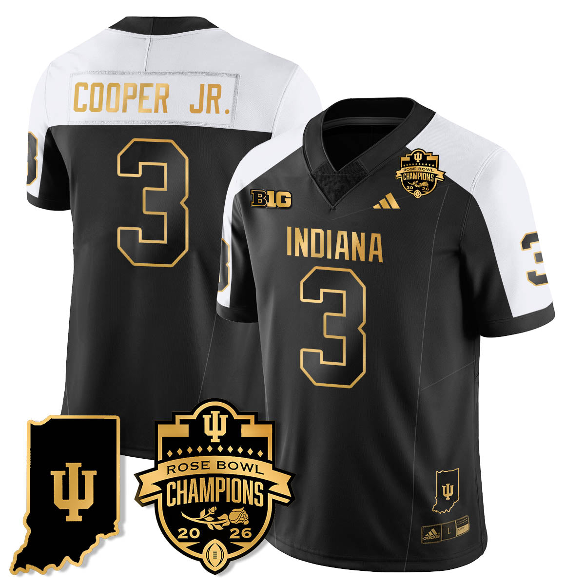 IND Vapor Limited Football Gold Jersey - Rose Bowl Champions
