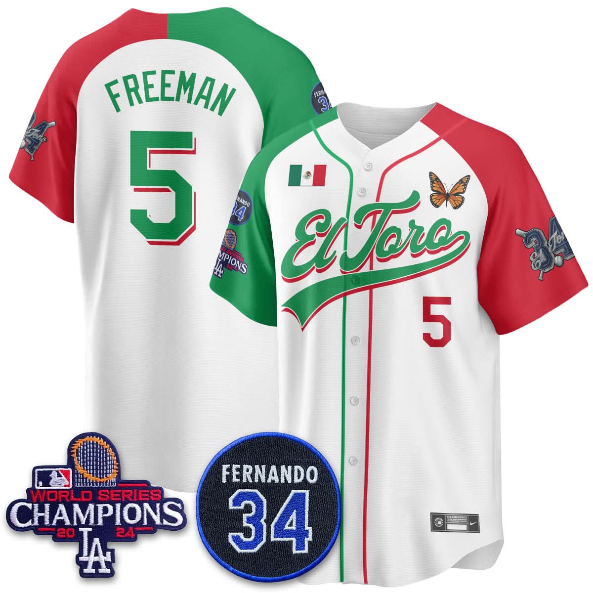 LAD Mexican "El Toro" Jersey - Stitched