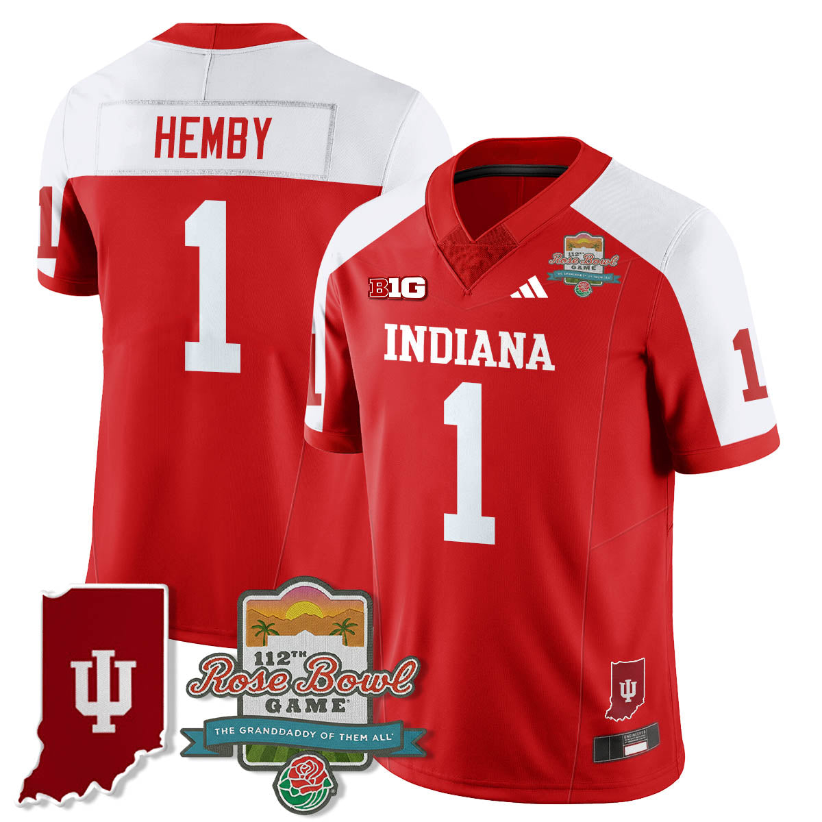 IND Vapor Limited Football Jersey - Rose Bowl 112th