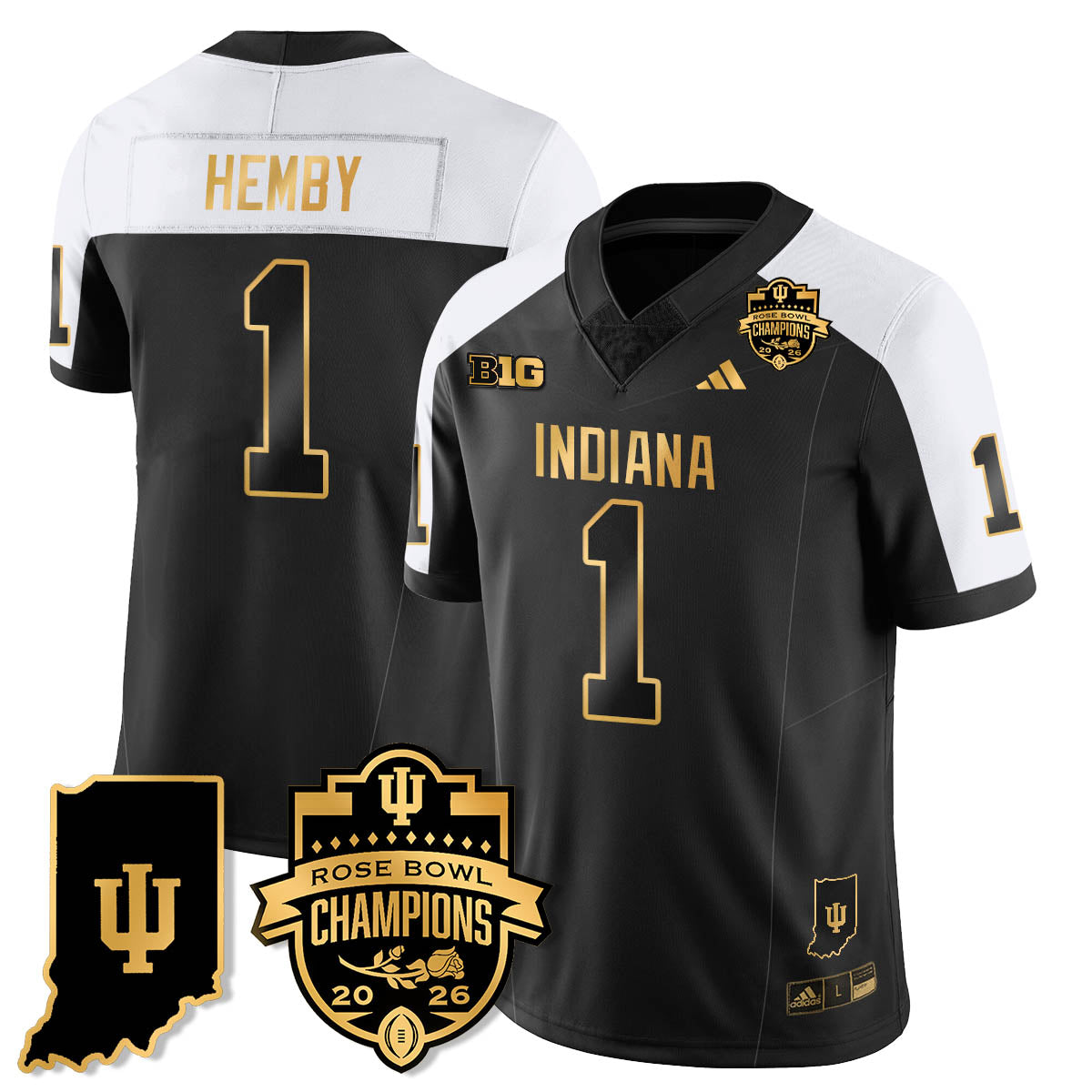 IND Vapor Limited Football Gold Jersey - Rose Bowl Champions