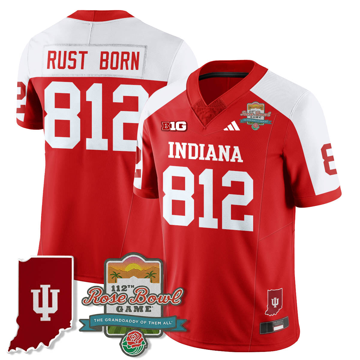 IND Vapor Limited Football Jersey - Rose Bowl 112th