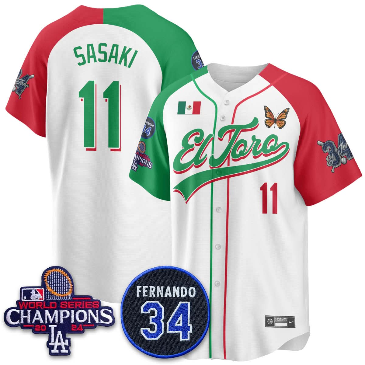 LAD Mexican "El Toro" Jersey - Stitched