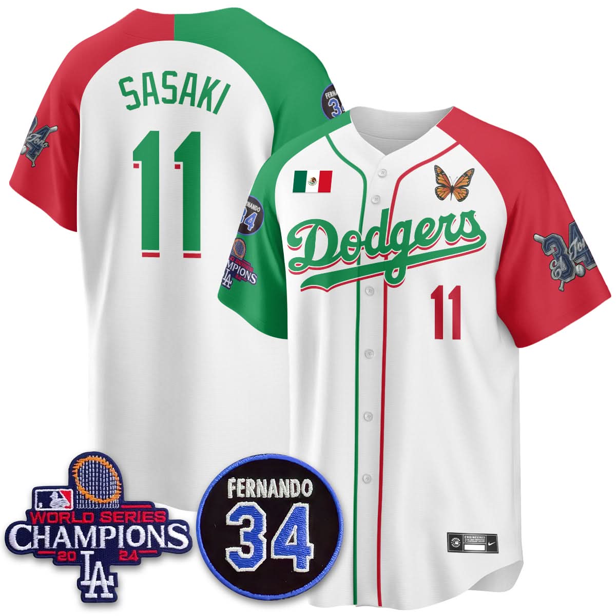 LAD Mexican "For 34" Jersey - Stitched