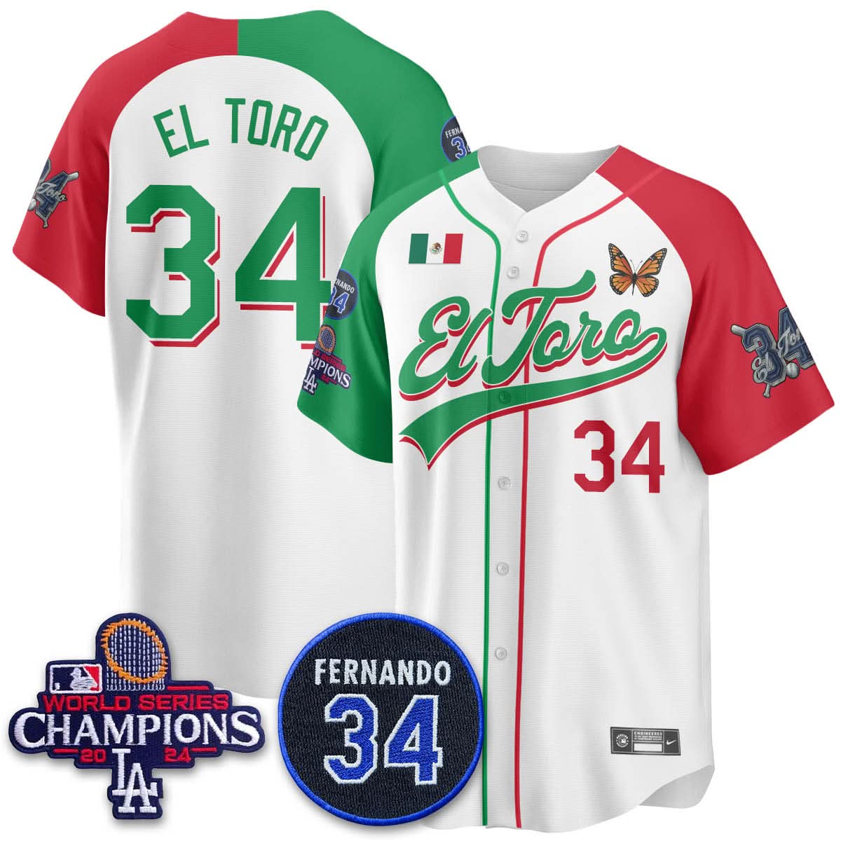 LAD Mexican "El Toro" Jersey - Stitched