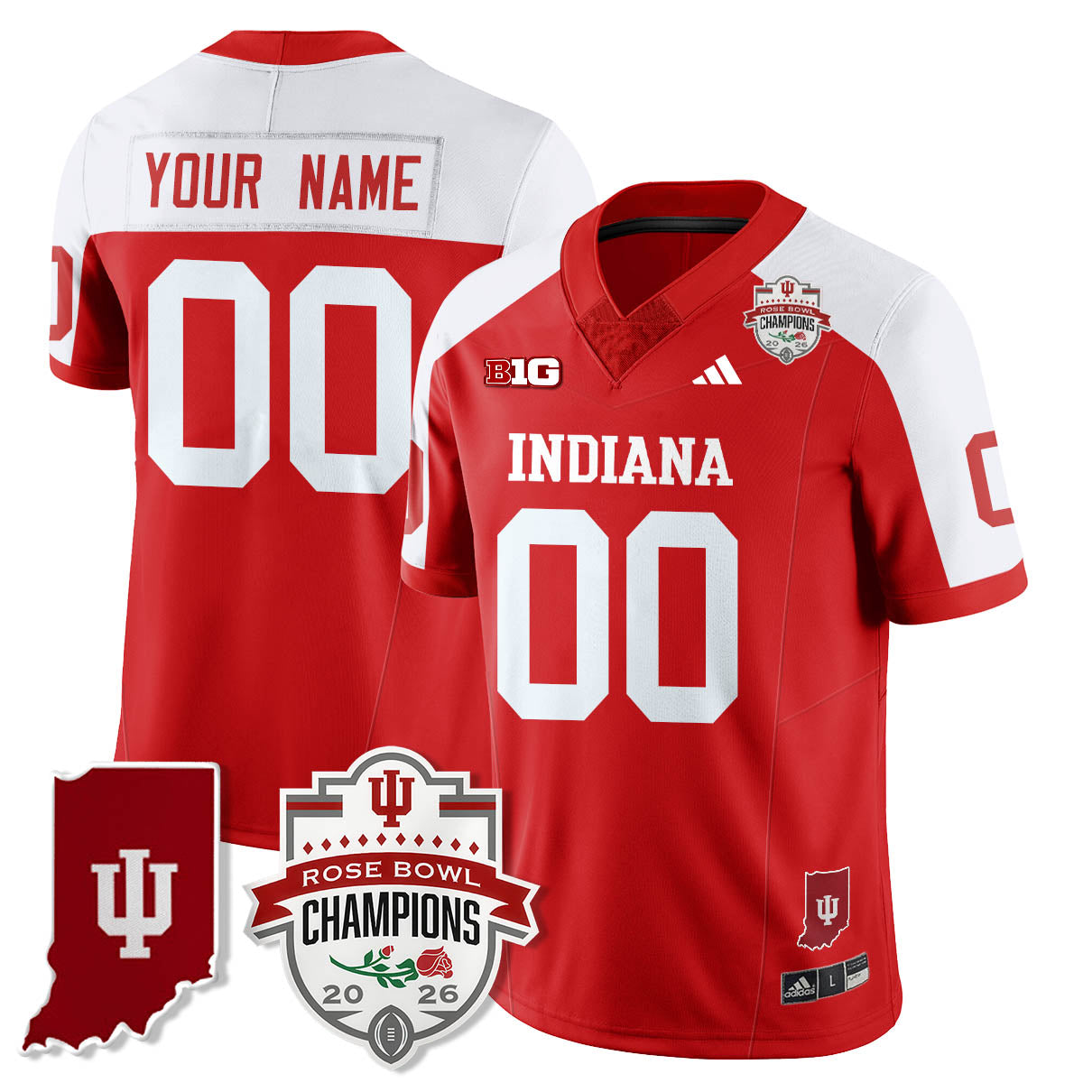 IND Vapor Limited Football Custom Jersey - Rose Bowl Champions