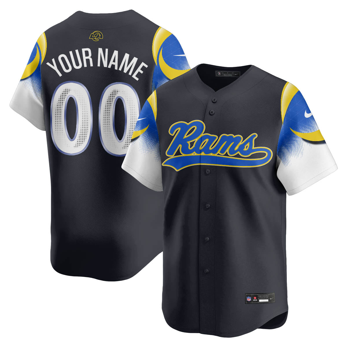 LAR Rivalry Series Baseball Custom Jersey - Stitched