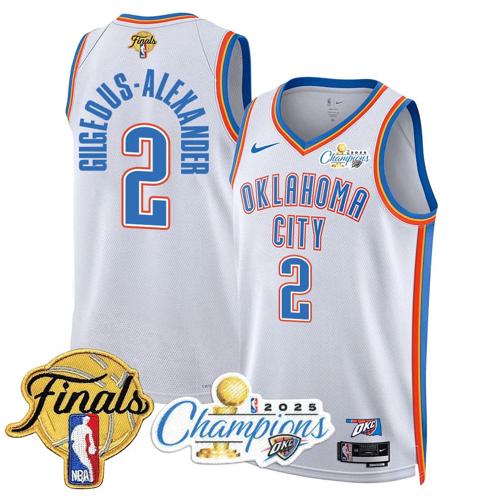 OKC 2025 Basketball  Champions Jersey - Stitched