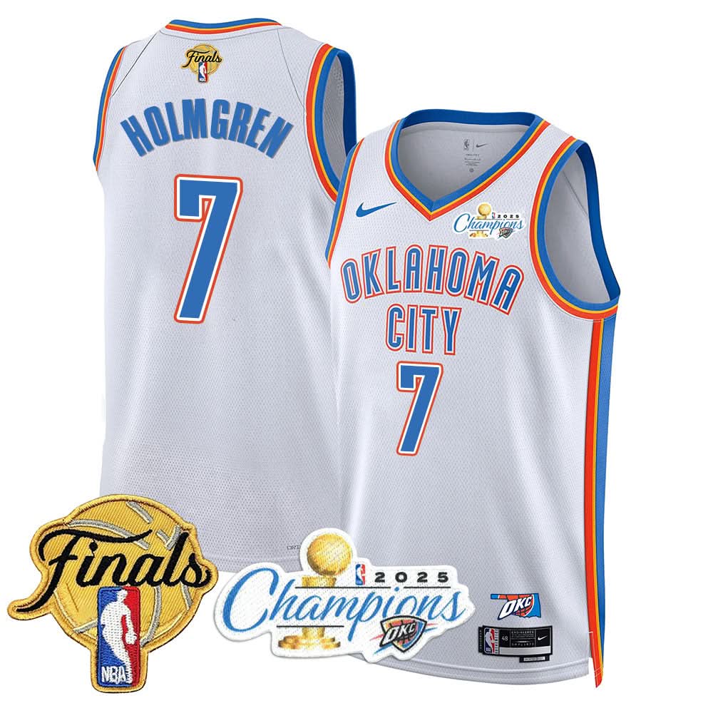 OKC 2025 Basketball  Champions Jersey - Stitched