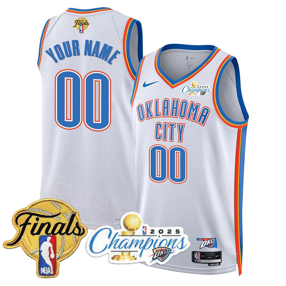 OKC 2025 Basketball  Champions Custom Jersey - Stitched
