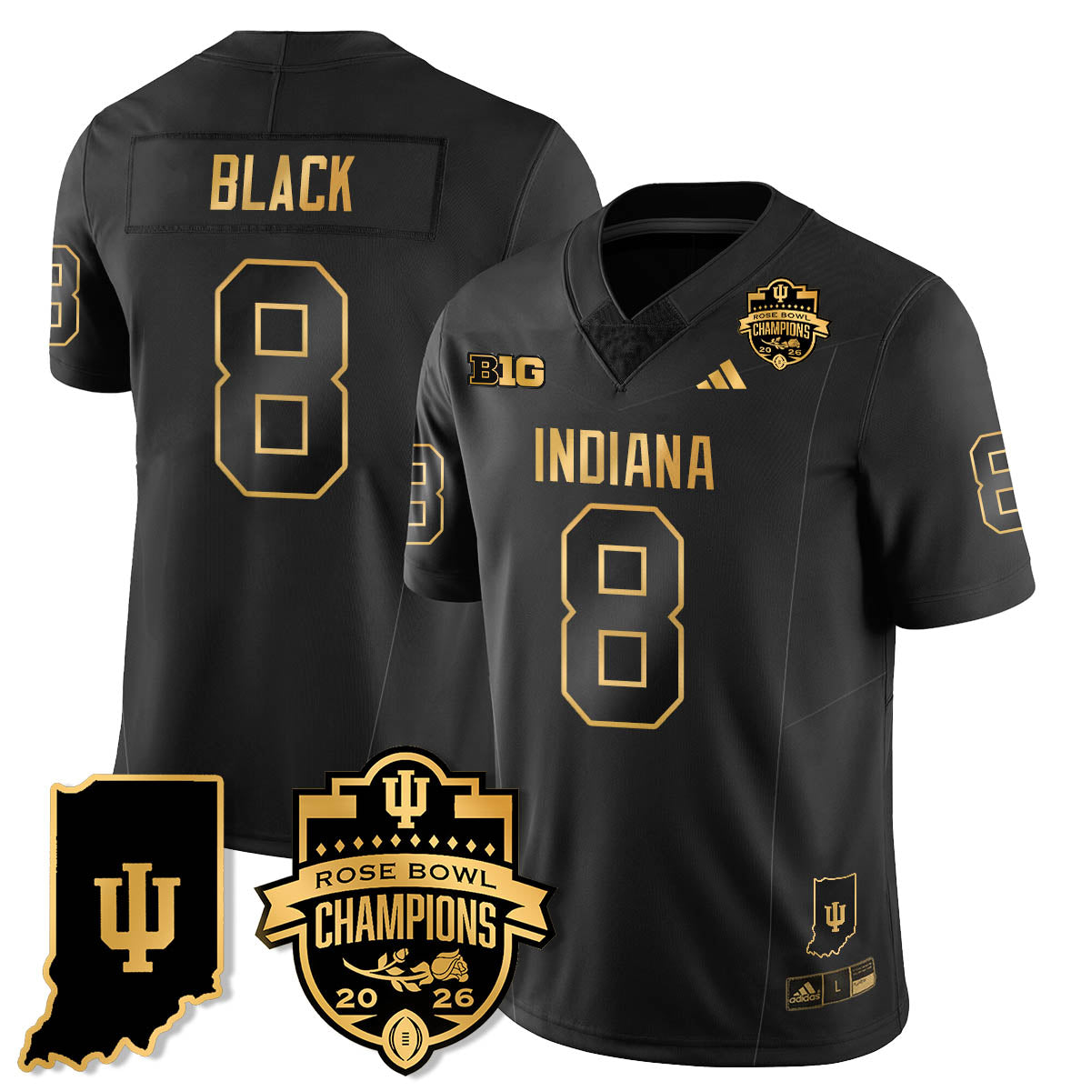 IND Vapor Limited Football Gold Jersey - Rose Bowl Champions