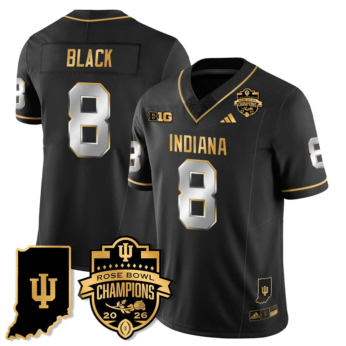 IND Vapor Limited Football Gold Jersey - Rose Bowl Champions