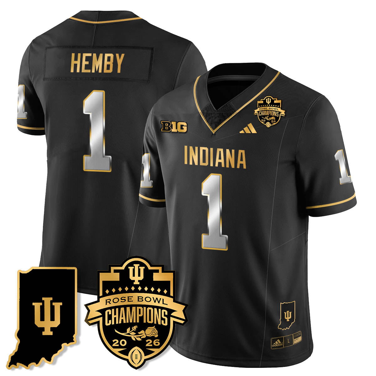 IND Vapor Limited Football Gold Jersey - Rose Bowl Champions