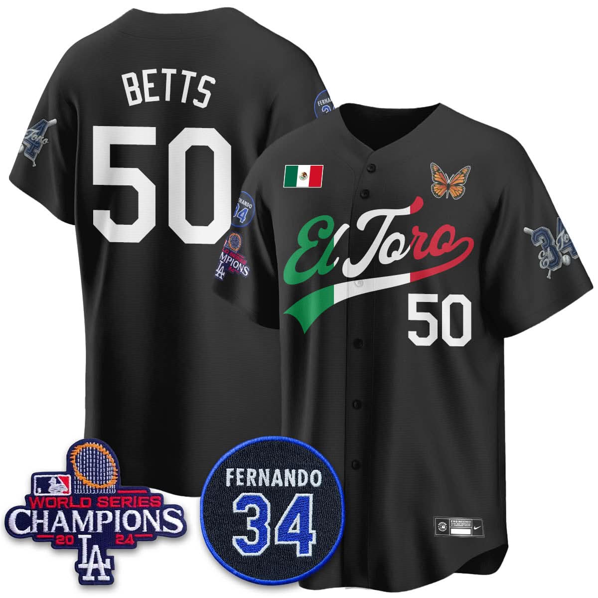 LAD Mexican "El Toro" Jersey - Stitched