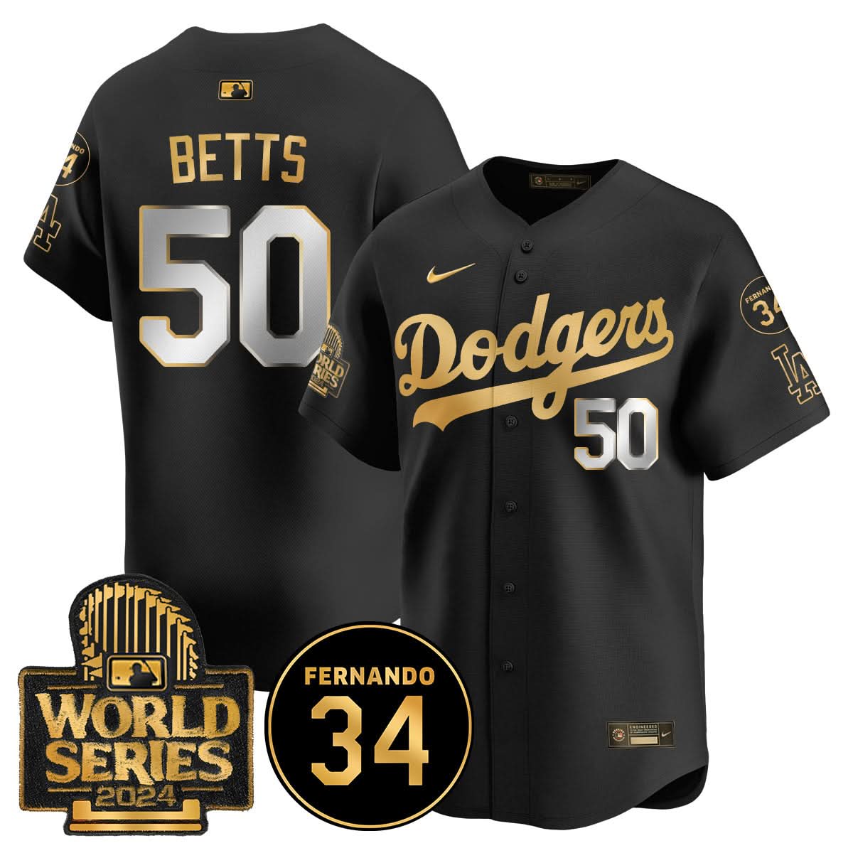 LAD Fernando Valenzuela Memorial Jersey - Stitched