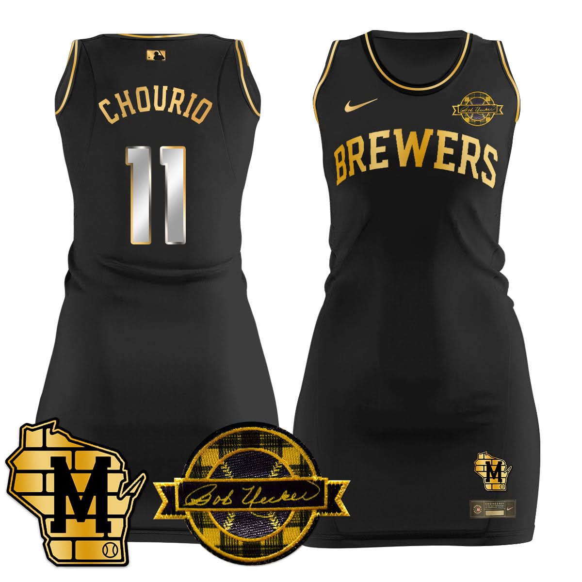 MB Limited Jersey Dress - Bob Uecker Patch - Stitched