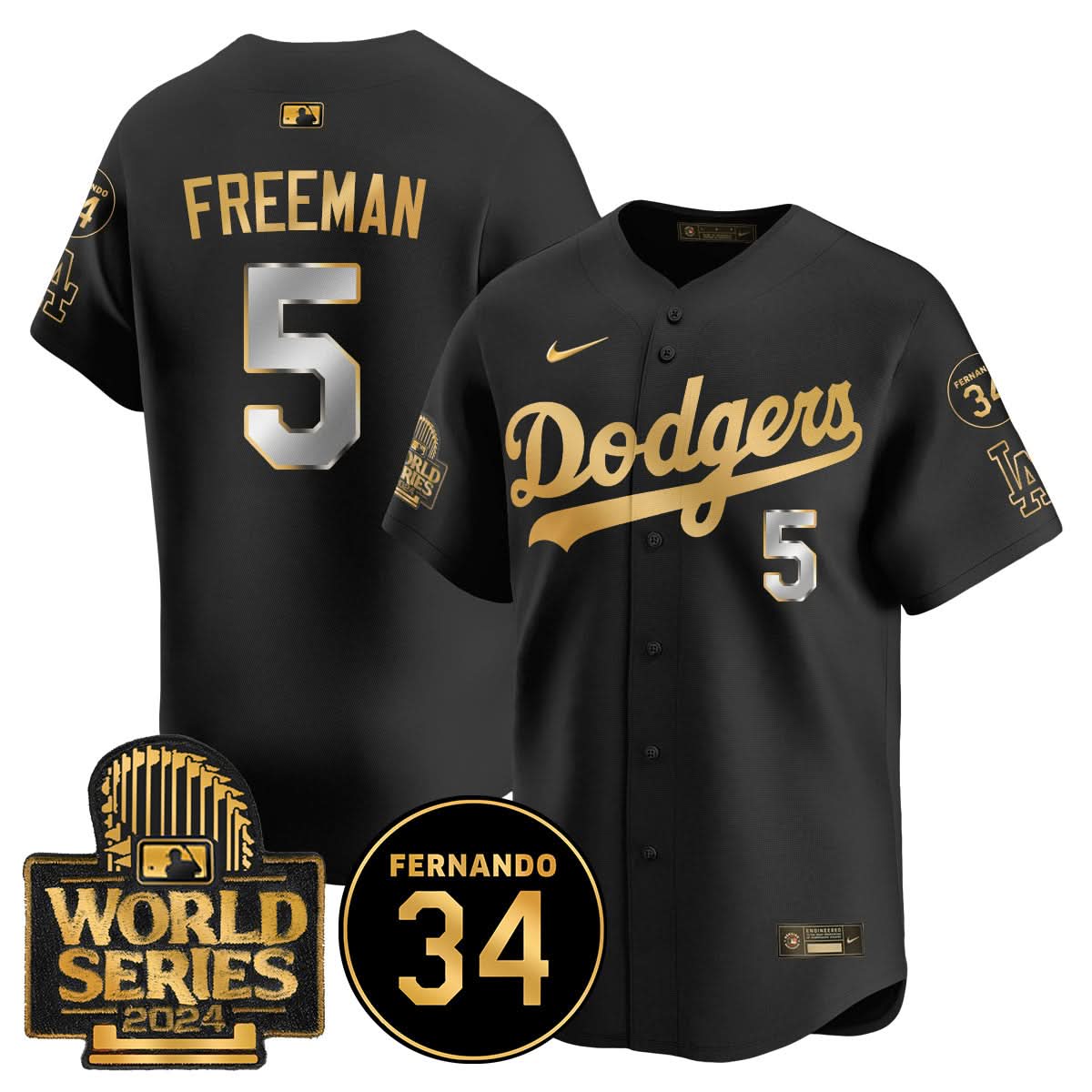 LAD Fernando Valenzuela Memorial Jersey - Stitched