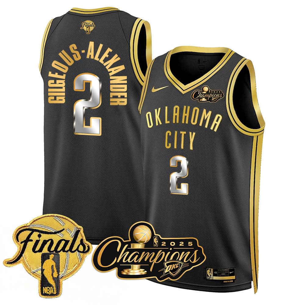 OKC 2025 Basketball  Champions Jersey - Stitched