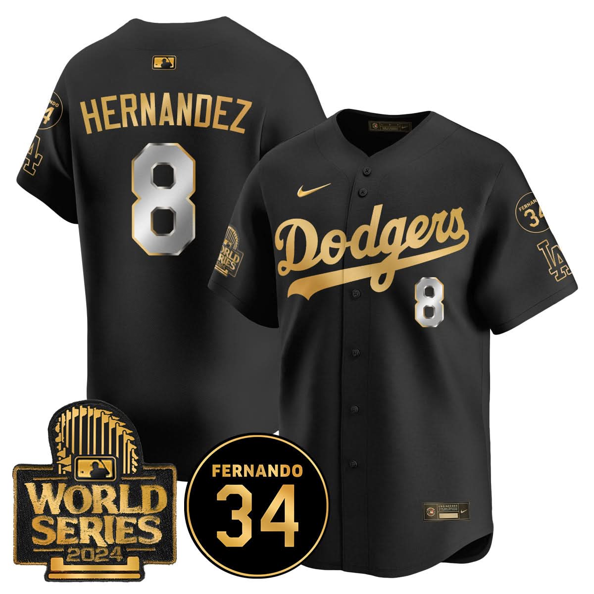 LAD Fernando Valenzuela Memorial Jersey - Stitched