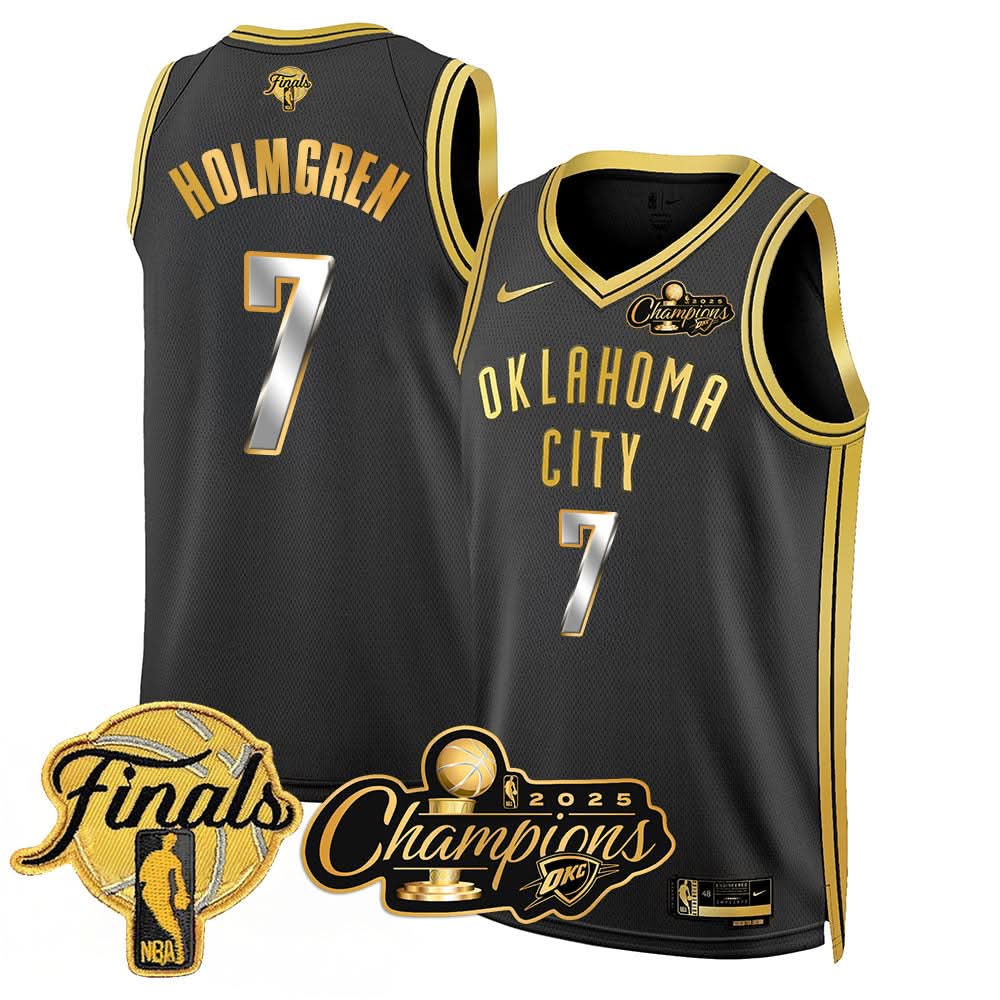 OKC 2025 Basketball  Champions Jersey - Stitched