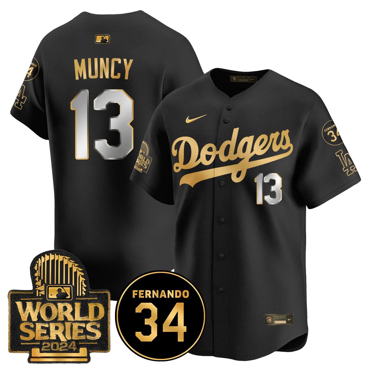 LAD Fernando Valenzuela Memorial Jersey - Stitched