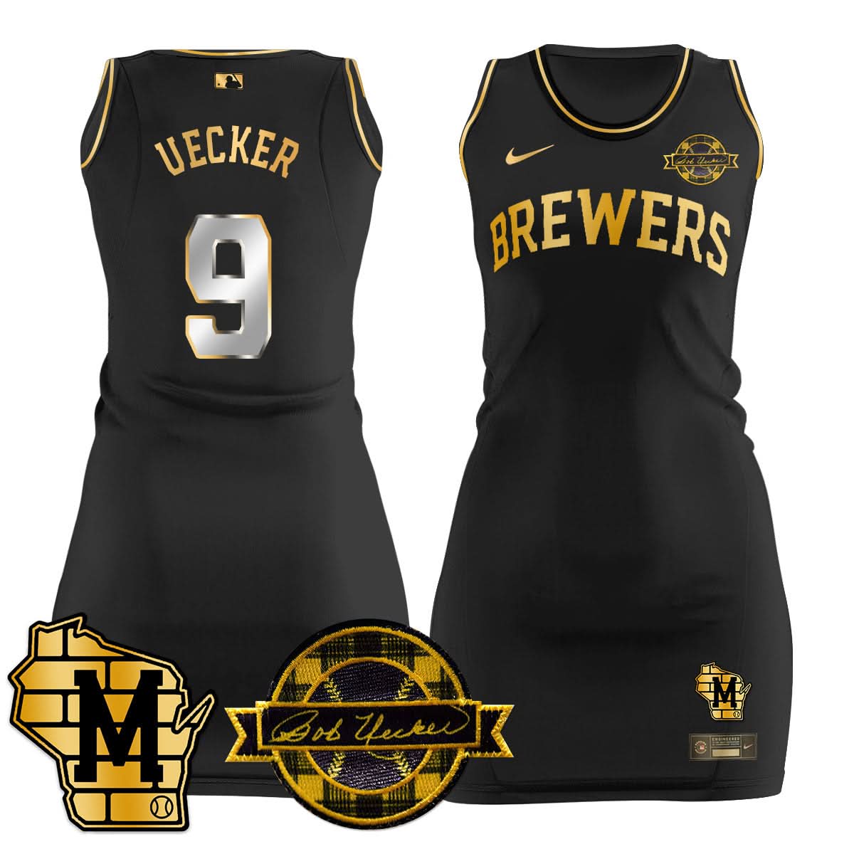 MB Limited Jersey Dress - Bob Uecker Patch - Stitched