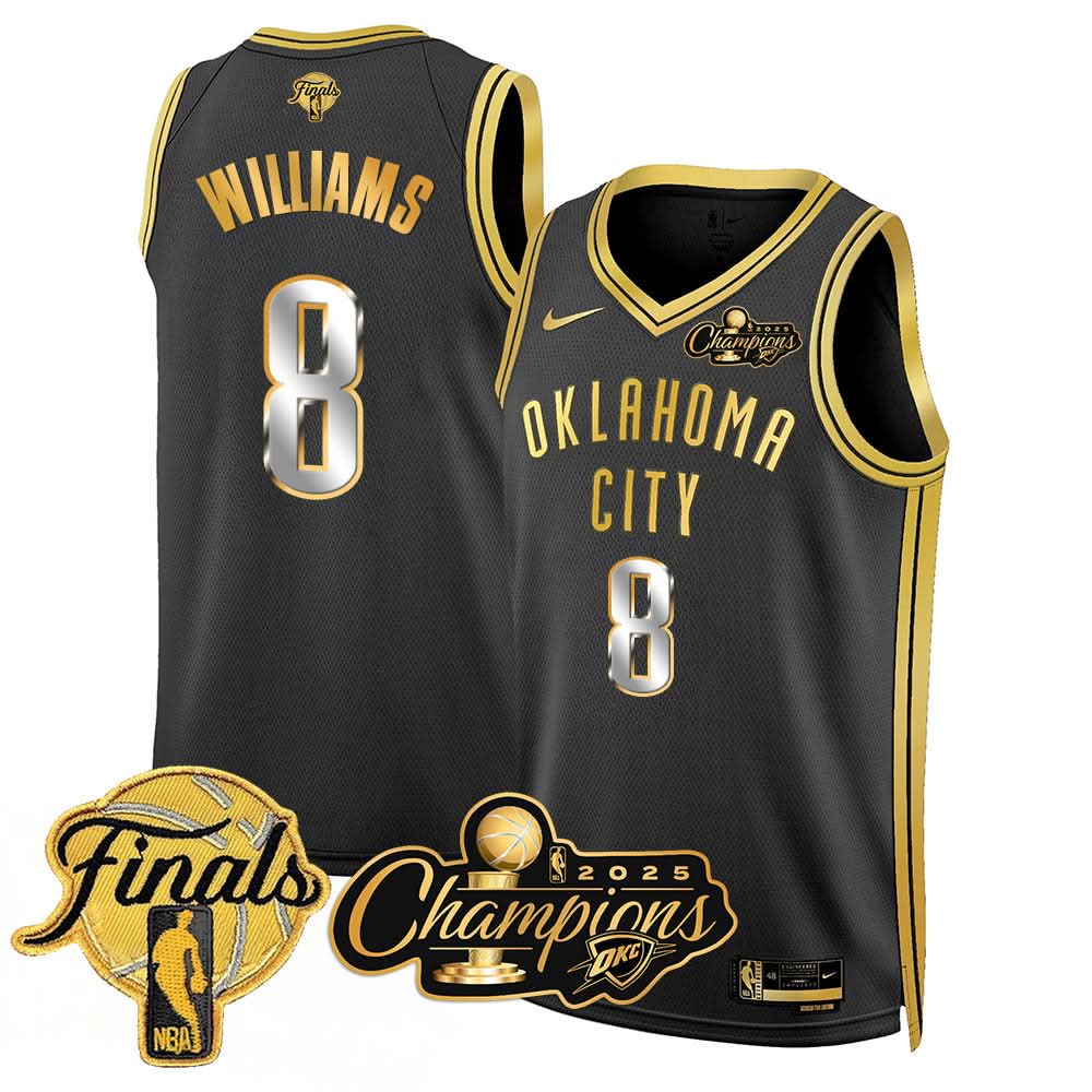 OKC 2025 Basketball  Champions Jersey - Stitched