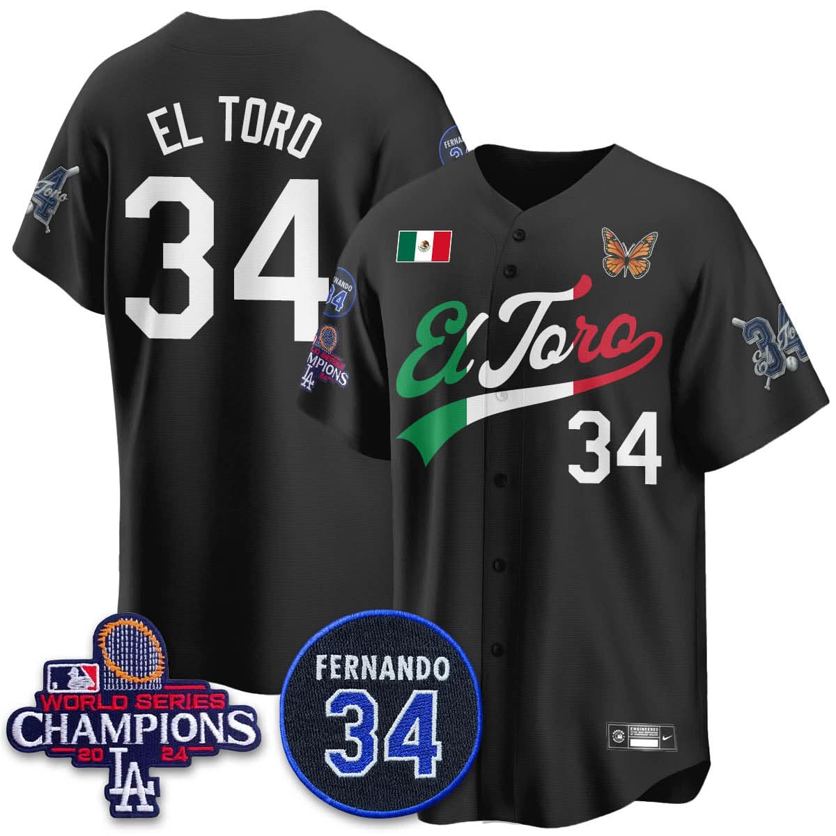 LAD Mexican "El Toro" Jersey - Stitched